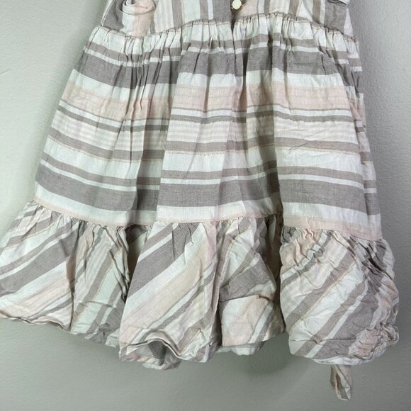 Tahari tan stripped summer dress size 3T - Picture 7 of 7